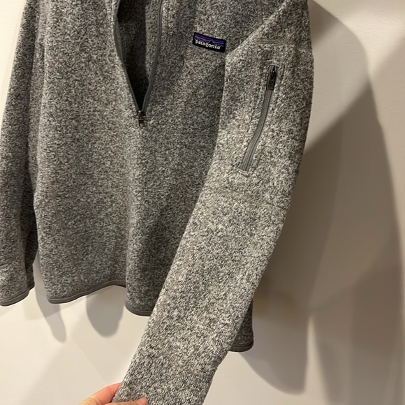 Patagonia Gray Zip Up Sweater with High Collar size small - Picture 5 of 8